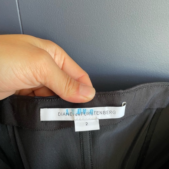 NWT Diane Von Furstenberg Black Strapless Mini Dress/LBD, Sz 2 - Picture 5 of 10